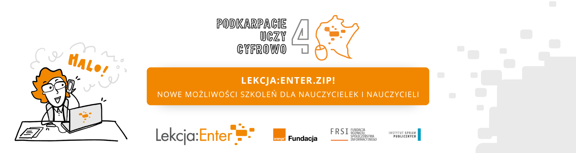 baner projektu Podkarpacie Uczy Cyfrowo 4