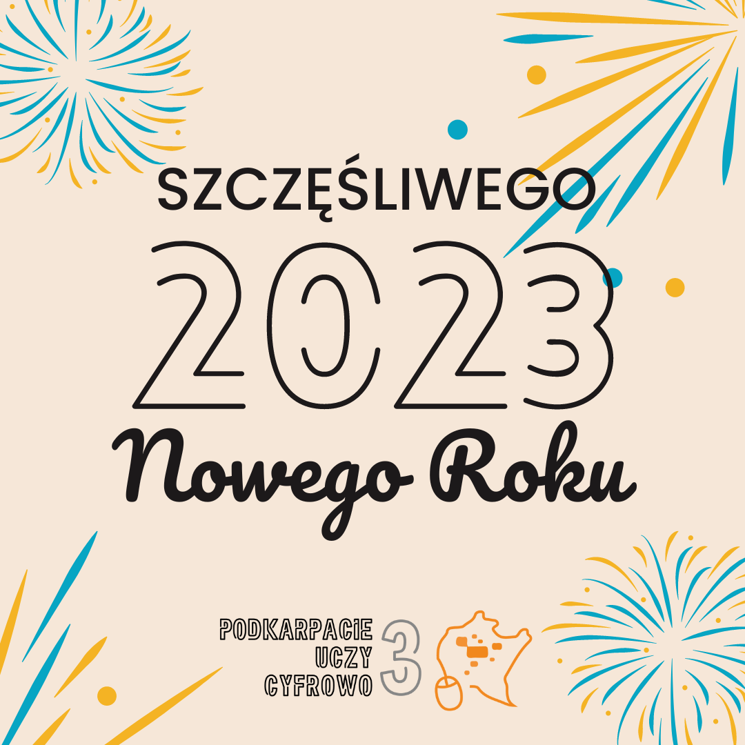 Baner z życzeniami noworocznymi